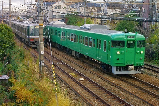 JR西日本 113系（抹茶色） 号車札差込枠 号車札（3号車） - メルカリ